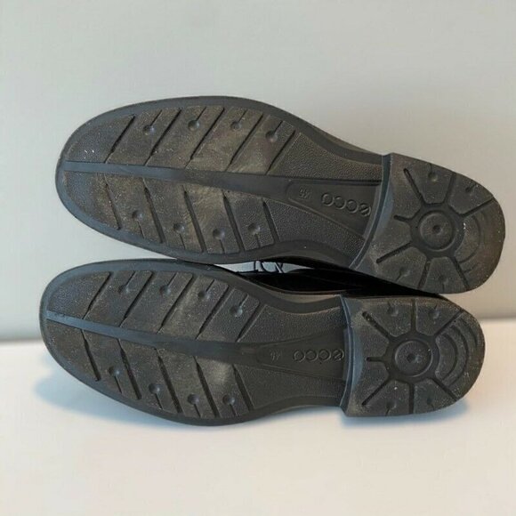 Ecco Mens Oxfords Shoes Brown Leather Lace Up 11 - Picture 4 of 8